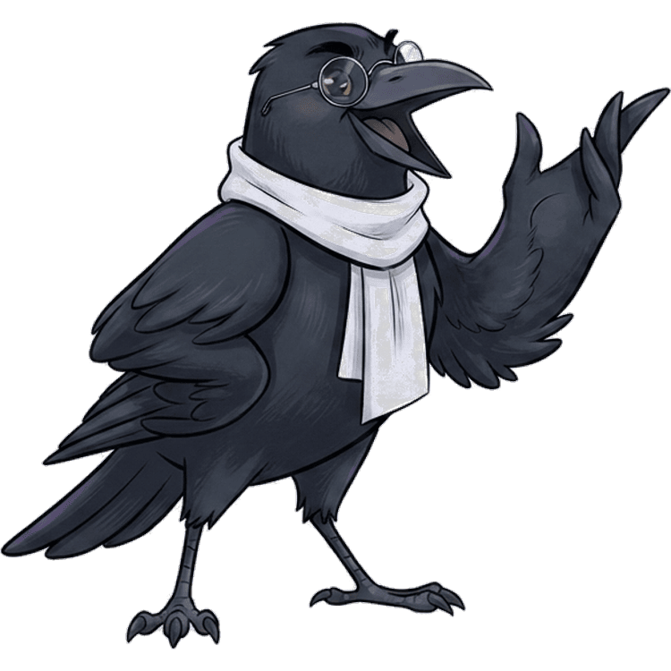 Edgard the raven mentor greeting you